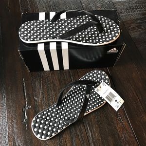 Adidas Polka Dot Flip Flops